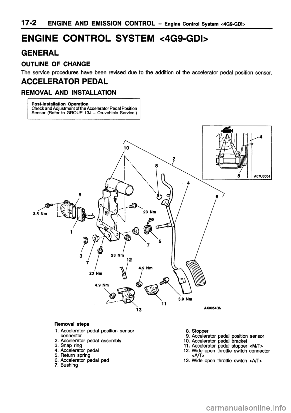 MITSUBISHI CARISMA 1999 Workshop Manual MITSUBISHI CARISMA 1999 Workshop Manual