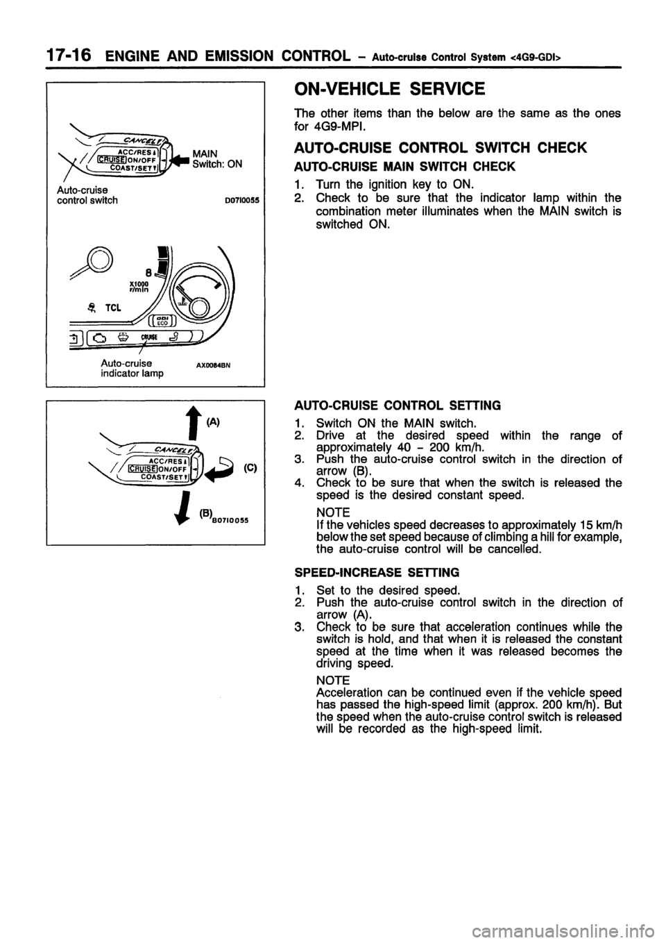 MITSUBISHI CARISMA 1999 Workshop Manual MITSUBISHI CARISMA 1999 Workshop Manual