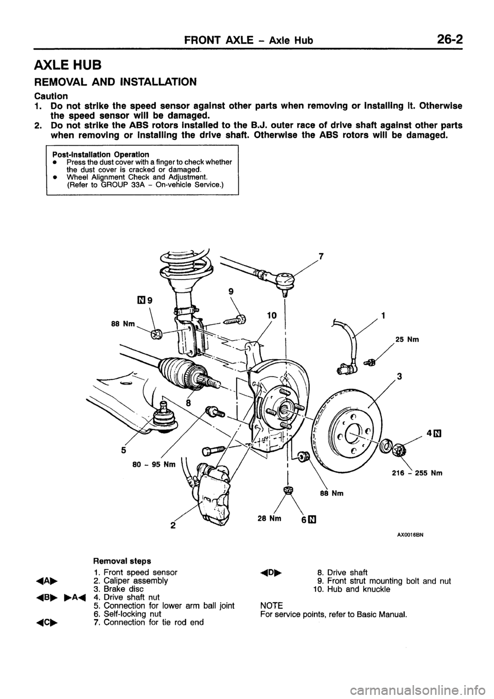 MITSUBISHI CARISMA 1999 Workshop Manual MITSUBISHI CARISMA 1999 Workshop Manual