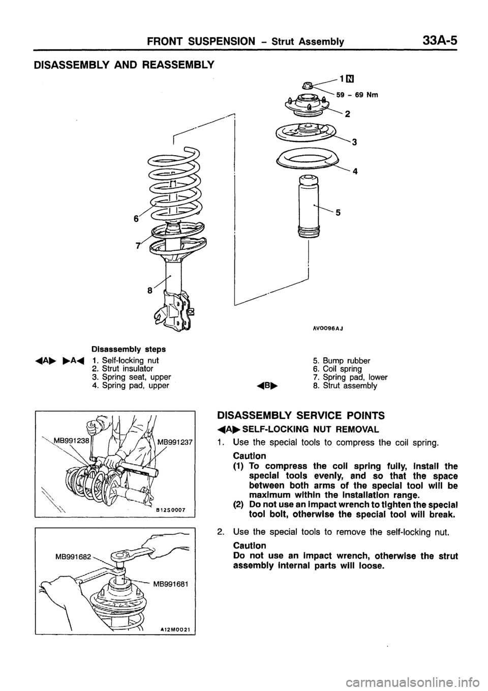 MITSUBISHI CARISMA 1999  Workshop Manual 