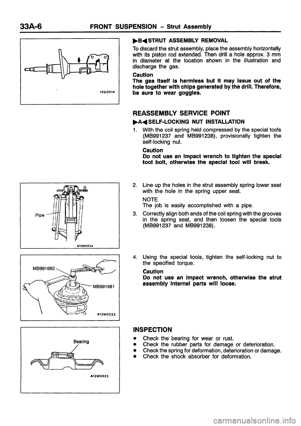 MITSUBISHI CARISMA 1999  Workshop Manual 
