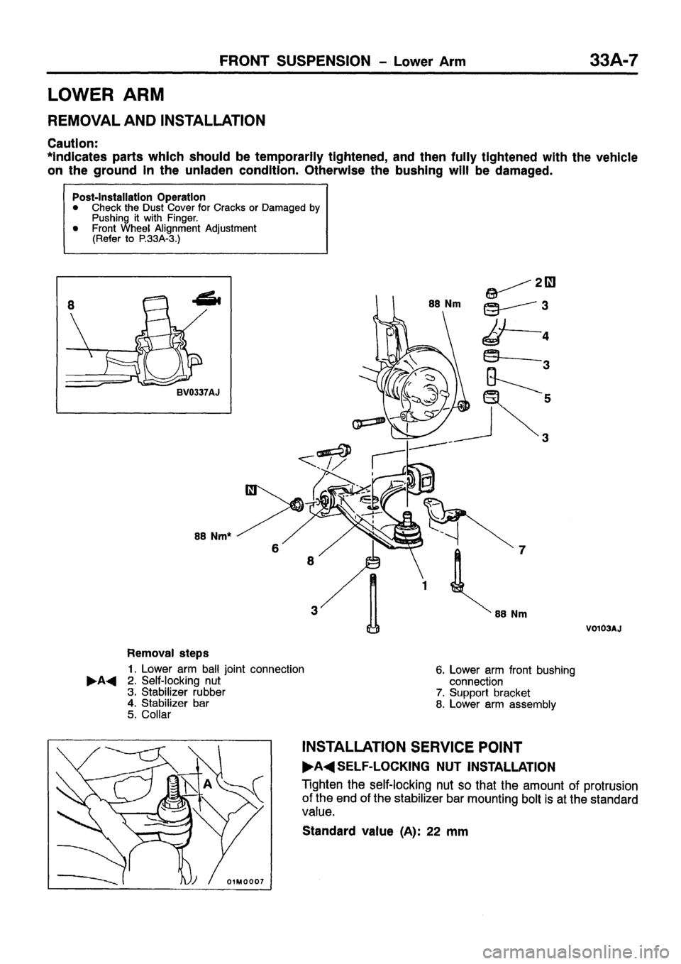 MITSUBISHI CARISMA 1999  Workshop Manual 
