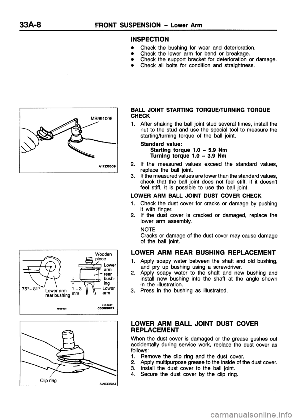 MITSUBISHI CARISMA 1999  Workshop Manual 