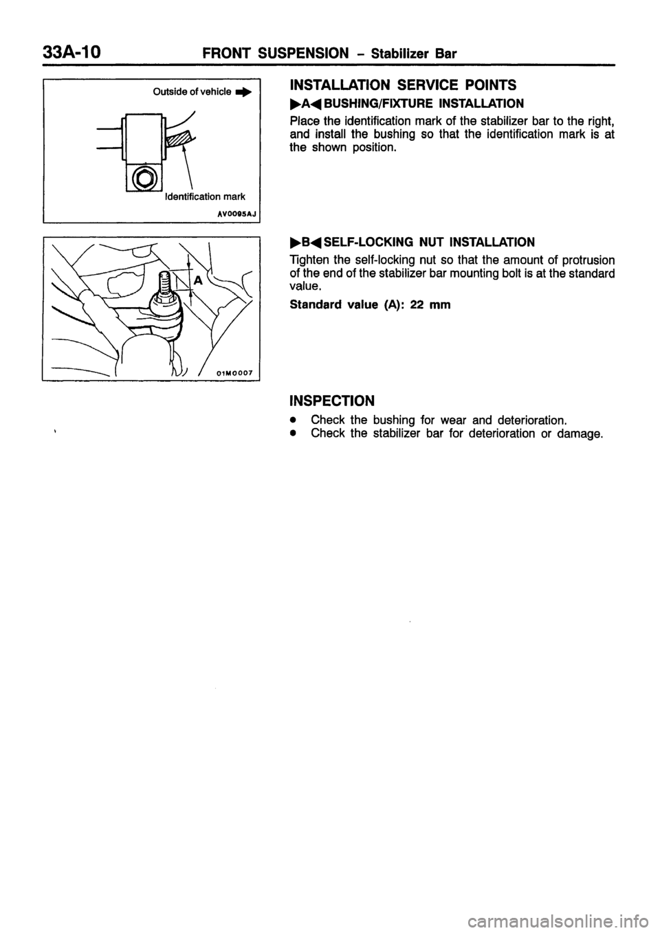 MITSUBISHI CARISMA 1999  Workshop Manual 
