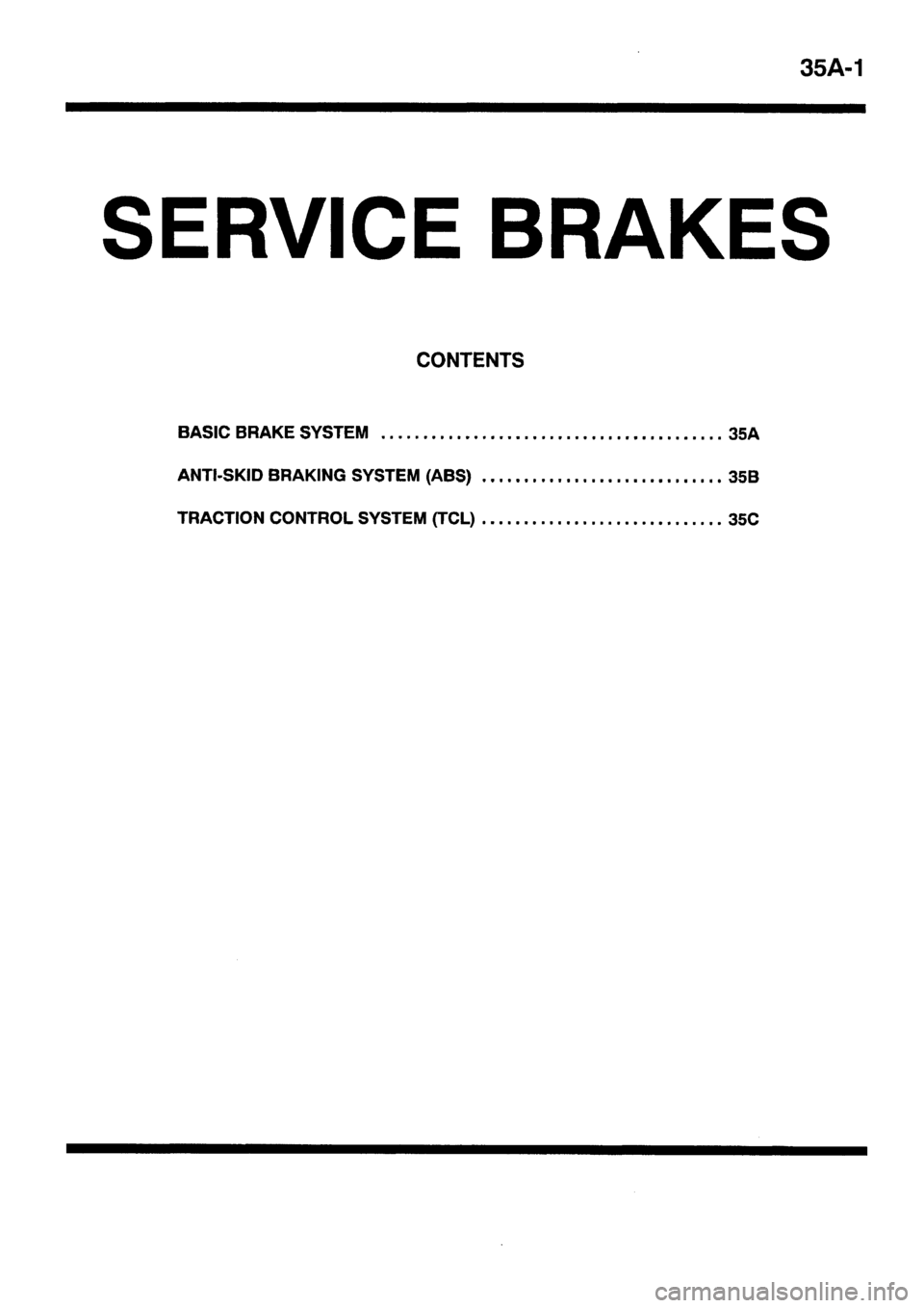 MITSUBISHI CARISMA 1999  Workshop Manual 