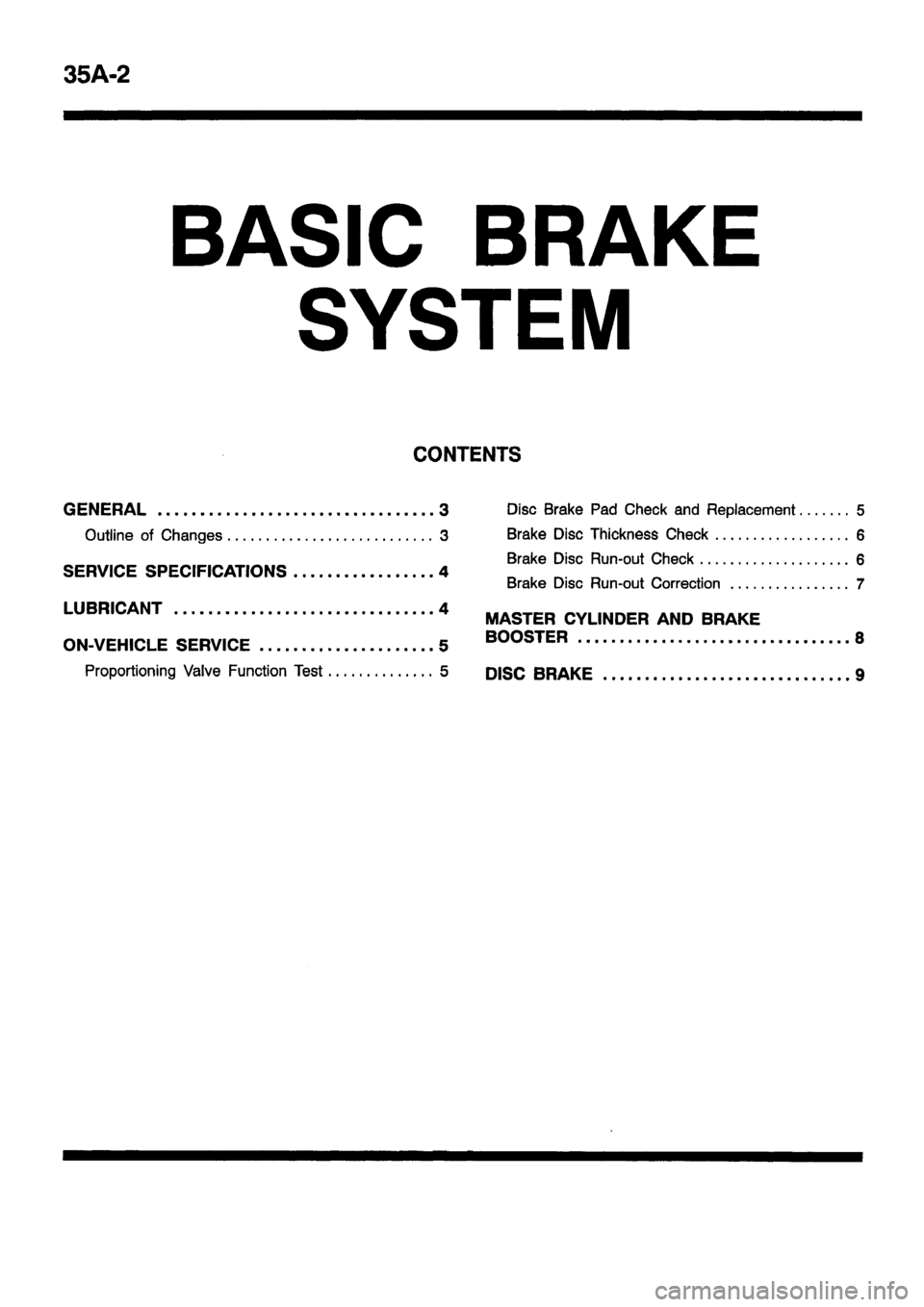 MITSUBISHI CARISMA 1999  Workshop Manual 