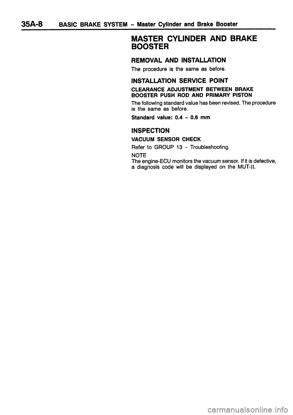 MITSUBISHI CARISMA 1999 Workshop Manual MITSUBISHI CARISMA 1999 Workshop Manual