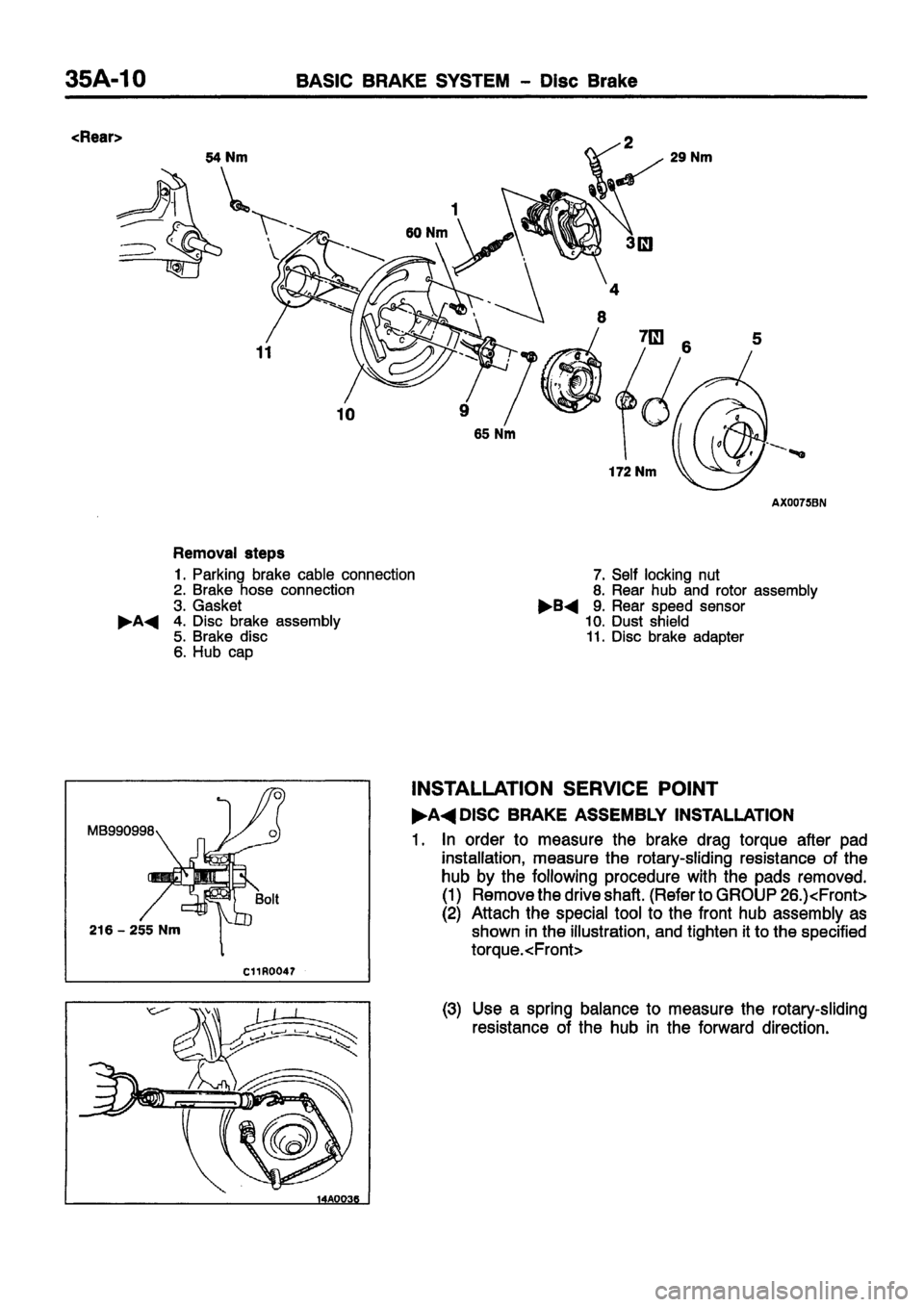 MITSUBISHI CARISMA 1999 Workshop Manual MITSUBISHI CARISMA 1999 Workshop Manual