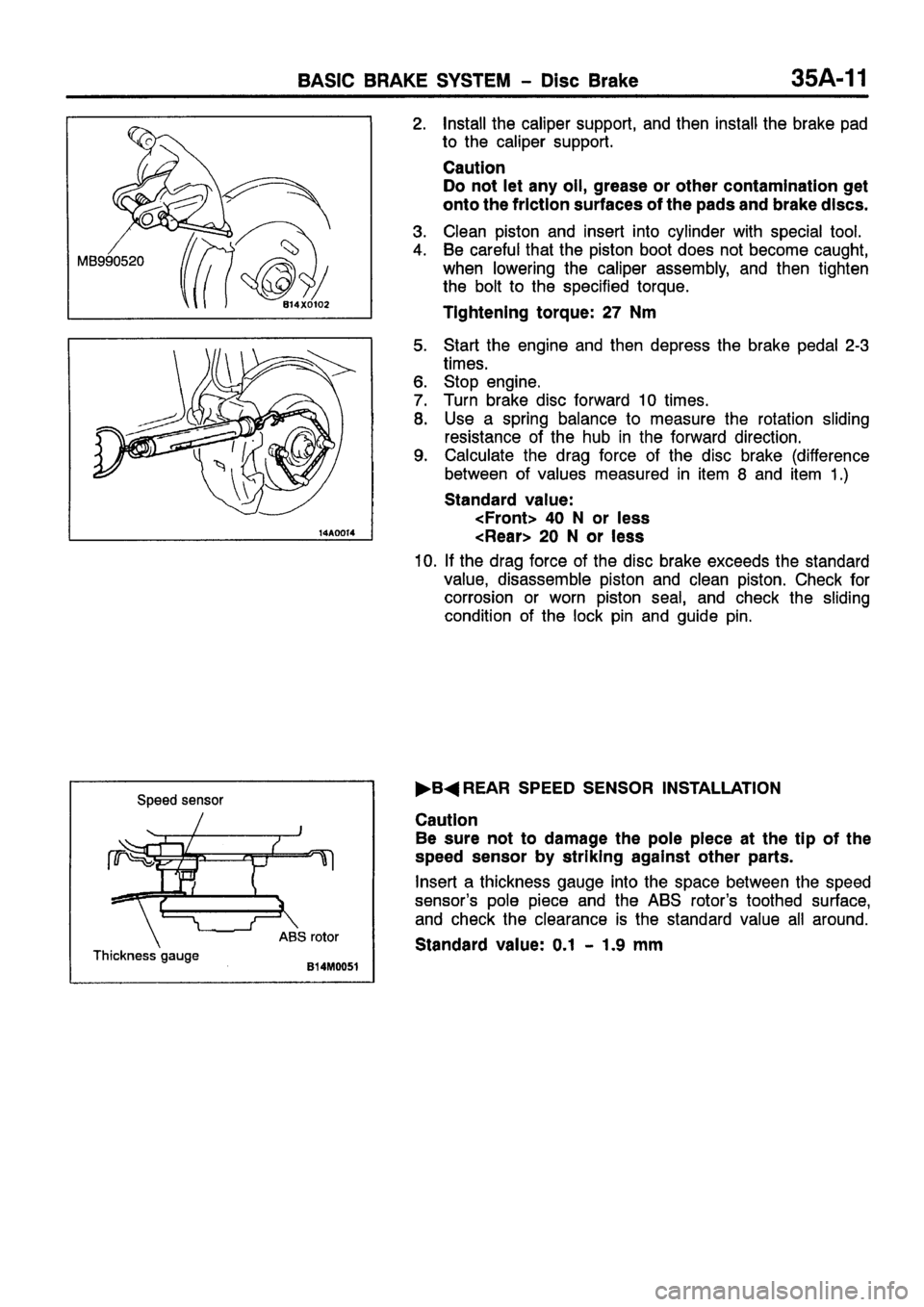 MITSUBISHI CARISMA 1999 Workshop Manual MITSUBISHI CARISMA 1999 Workshop Manual