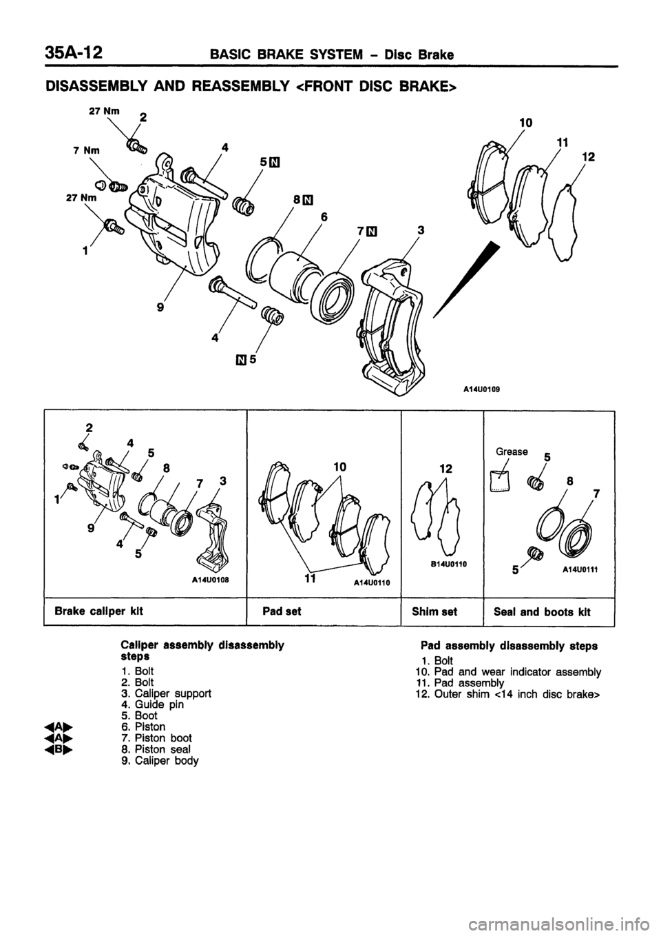 MITSUBISHI CARISMA 1999 Workshop Manual MITSUBISHI CARISMA 1999 Workshop Manual
