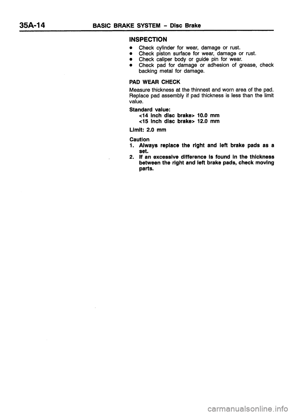 MITSUBISHI CARISMA 1999 Workshop Manual MITSUBISHI CARISMA 1999 Workshop Manual