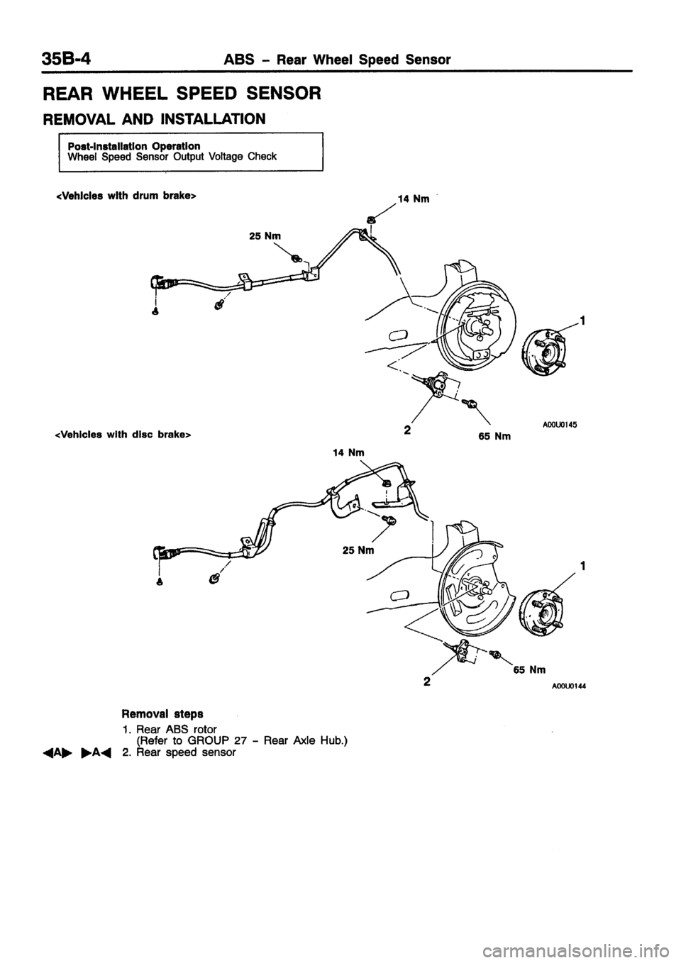 MITSUBISHI CARISMA 1999 Workshop Manual MITSUBISHI CARISMA 1999 Workshop Manual