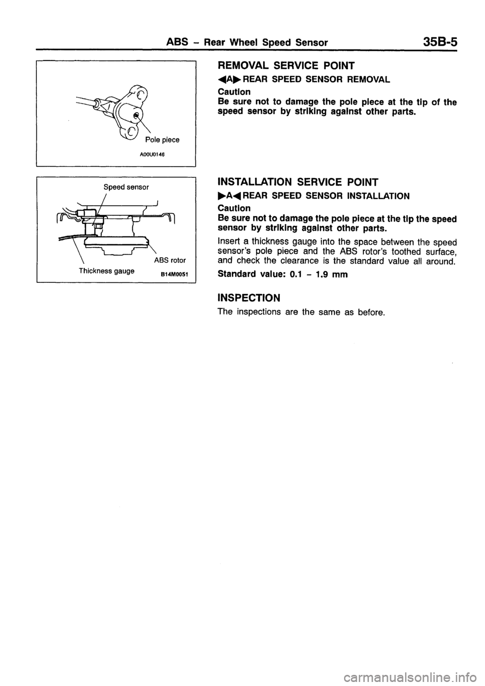 MITSUBISHI CARISMA 1999 Workshop Manual MITSUBISHI CARISMA 1999 Workshop Manual
