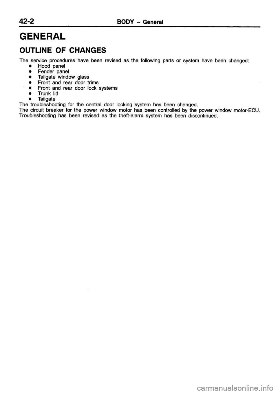 MITSUBISHI CARISMA 1999 Workshop Manual MITSUBISHI CARISMA 1999 Workshop Manual