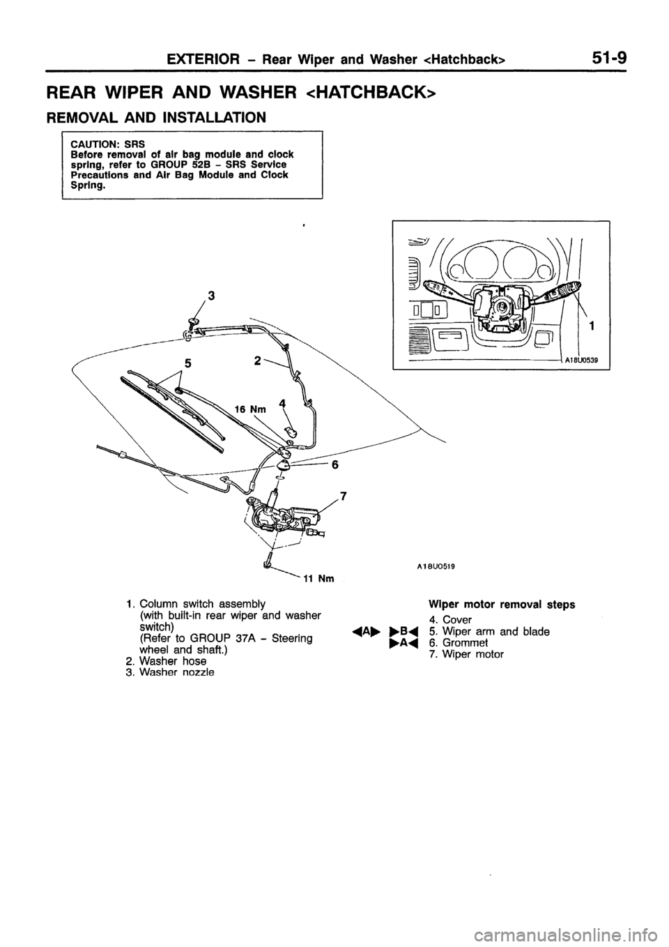 MITSUBISHI CARISMA 1999 Workshop Manual MITSUBISHI CARISMA 1999 Workshop Manual