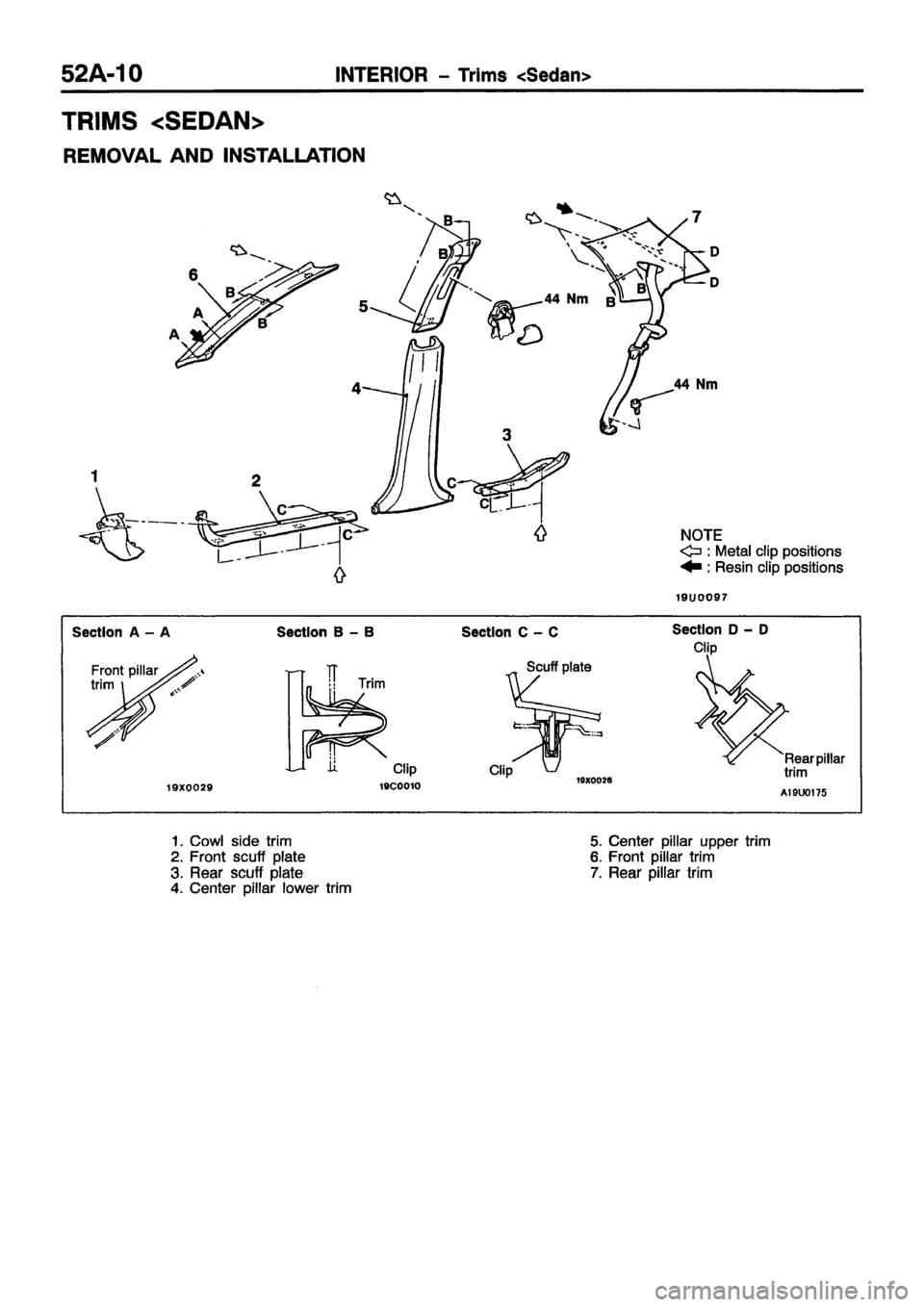 MITSUBISHI CARISMA 1999 Workshop Manual MITSUBISHI CARISMA 1999 Workshop Manual