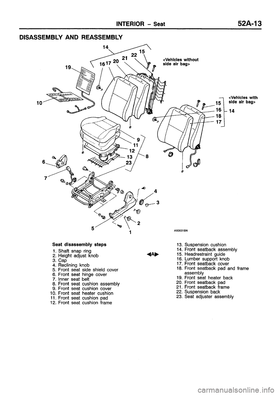 MITSUBISHI CARISMA 1999 Workshop Manual MITSUBISHI CARISMA 1999 Workshop Manual