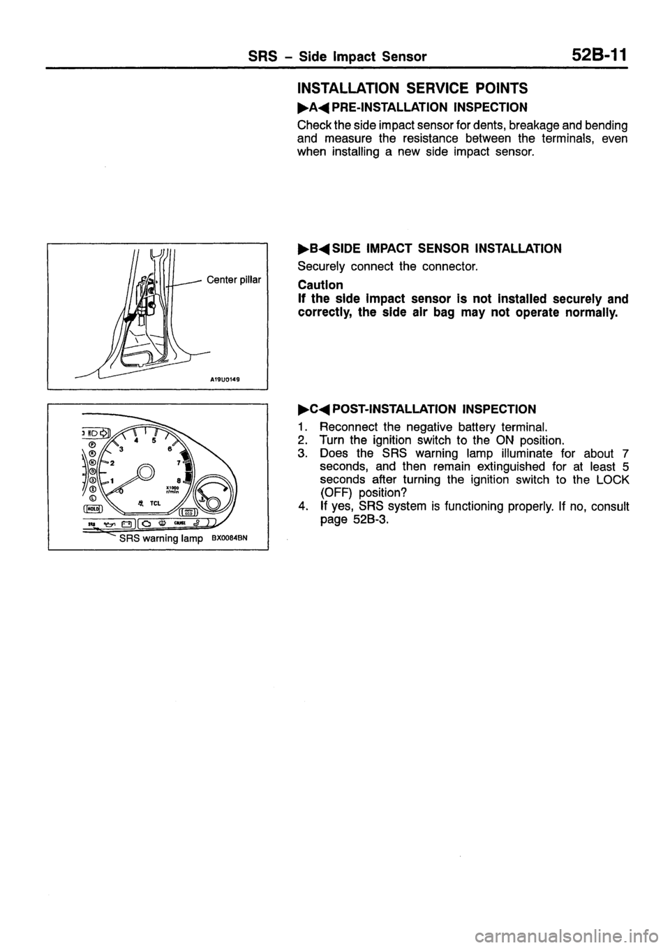 MITSUBISHI CARISMA 1999 Workshop Manual MITSUBISHI CARISMA 1999 Workshop Manual