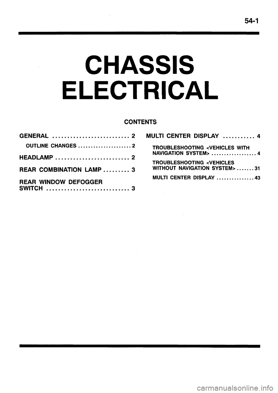 MITSUBISHI CARISMA 1999 Workshop Manual MITSUBISHI CARISMA 1999 Workshop Manual
