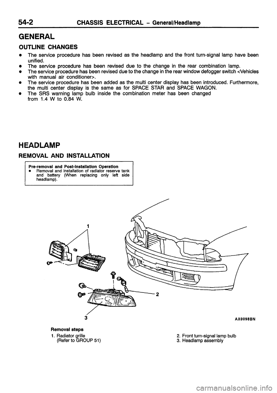 MITSUBISHI CARISMA 1999 Workshop Manual MITSUBISHI CARISMA 1999 Workshop Manual