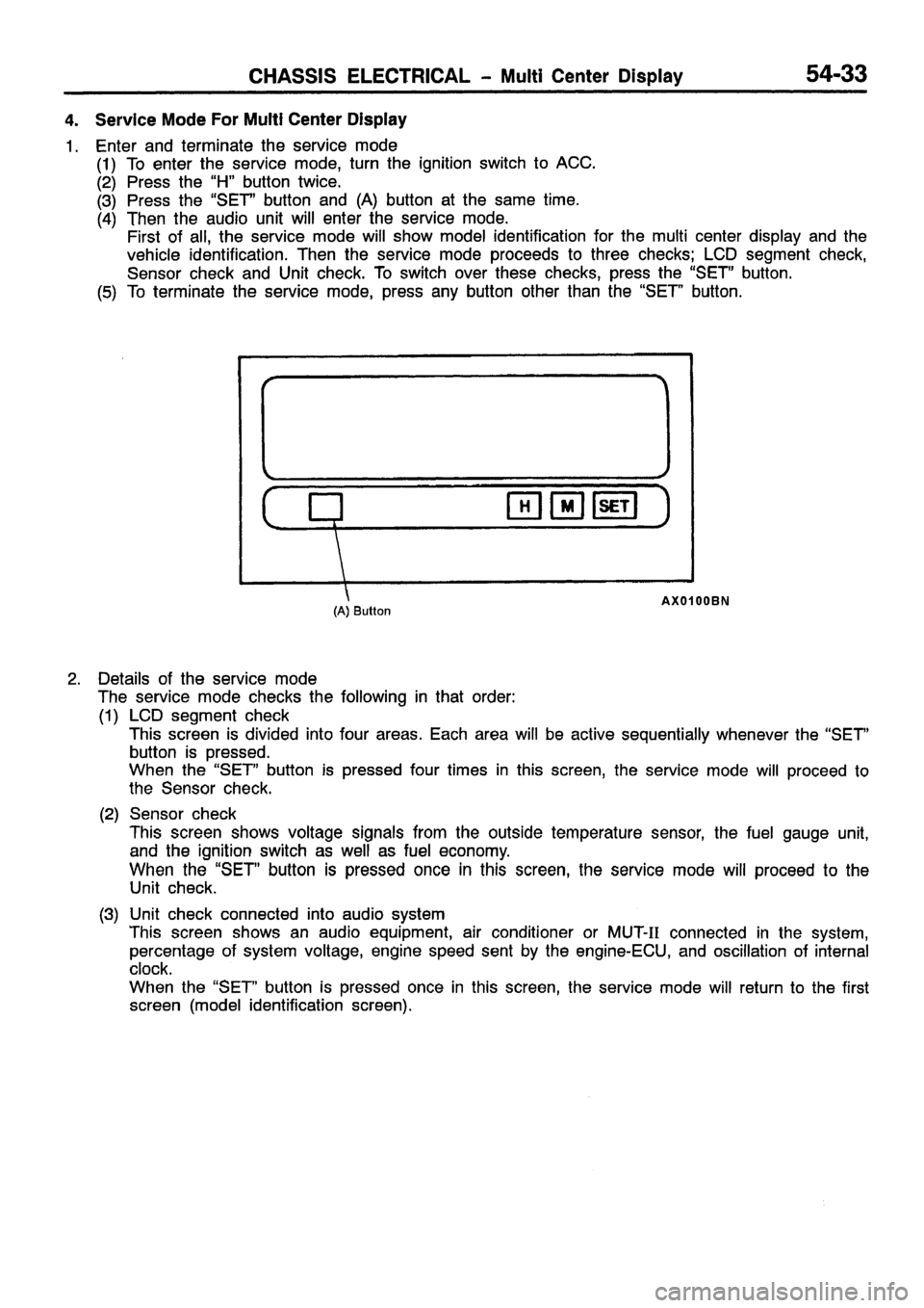 MITSUBISHI CARISMA 1999 Workshop Manual MITSUBISHI CARISMA 1999 Workshop Manual