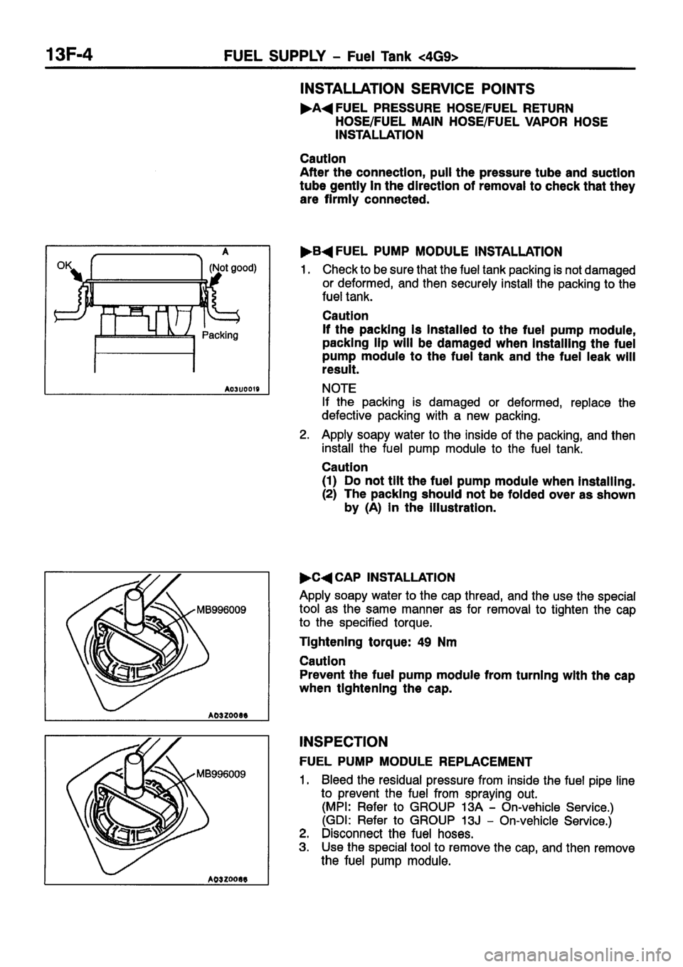 MITSUBISHI CARISMA 1999 Service Manual MITSUBISHI CARISMA 1999 Service Manual
