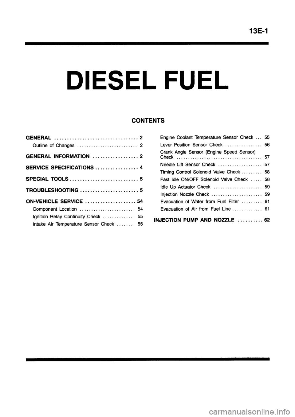 MITSUBISHI CARISMA 1997 Workshop Manual MITSUBISHI CARISMA 1997 Workshop Manual