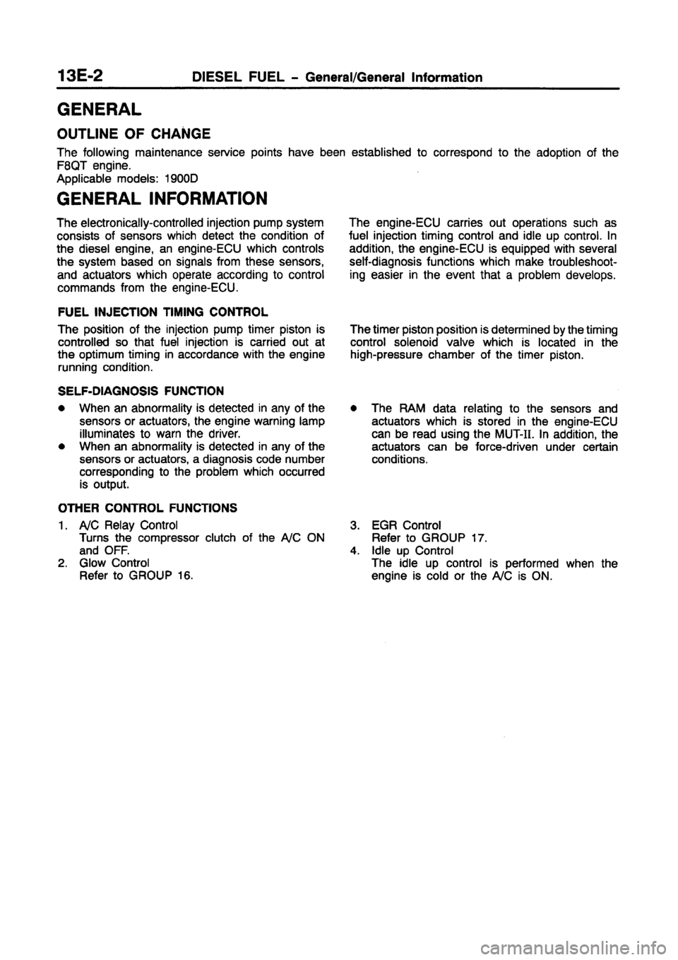 MITSUBISHI CARISMA 1997 Workshop Manual MITSUBISHI CARISMA 1997 Workshop Manual