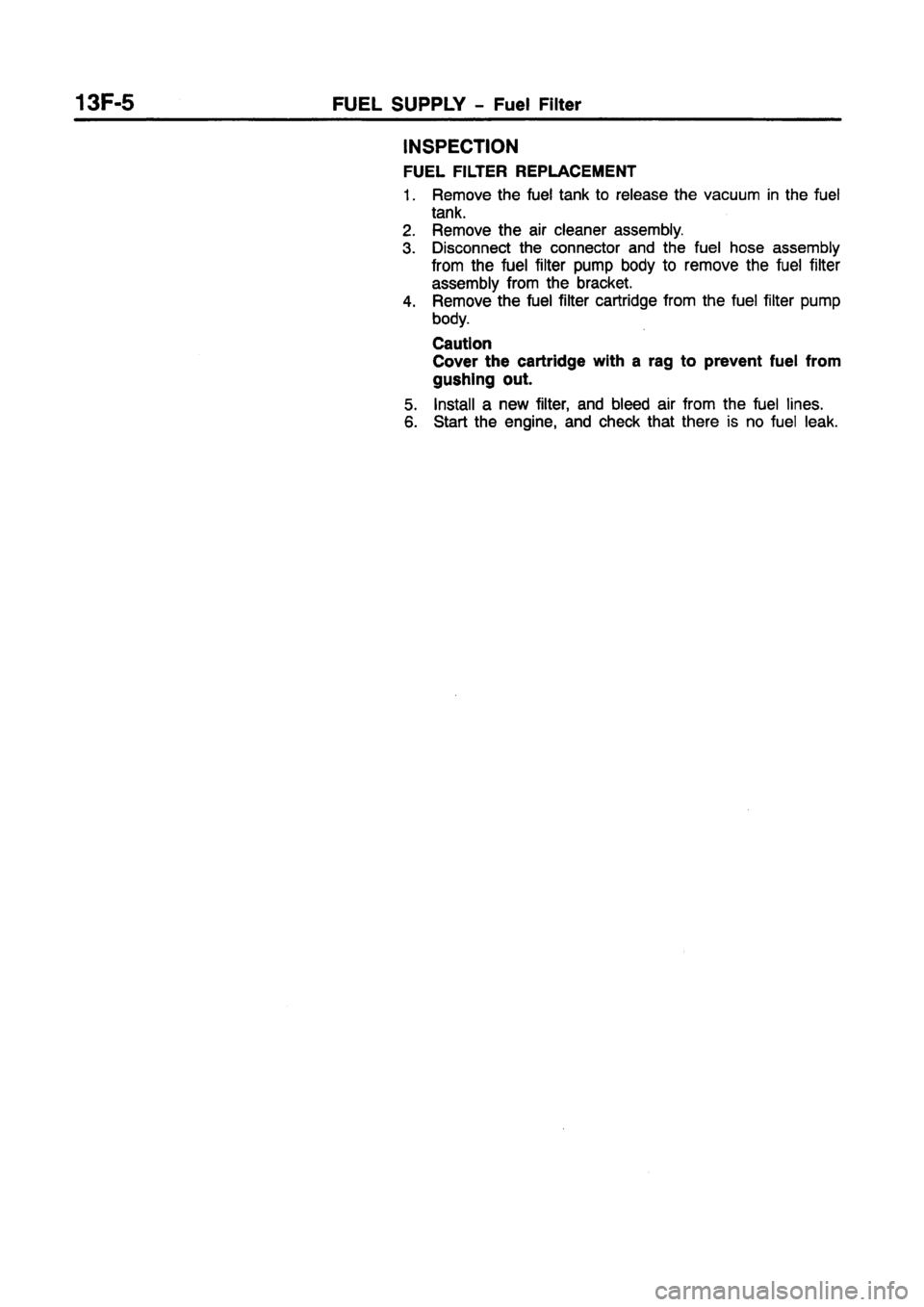 MITSUBISHI CARISMA 1997 Workshop Manual MITSUBISHI CARISMA 1997 Workshop Manual