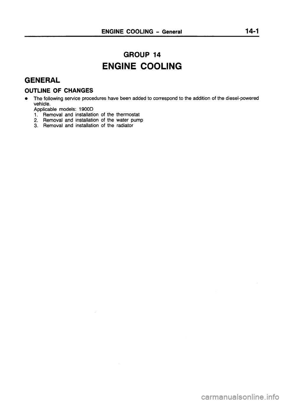 MITSUBISHI CARISMA 1997 Workshop Manual MITSUBISHI CARISMA 1997 Workshop Manual