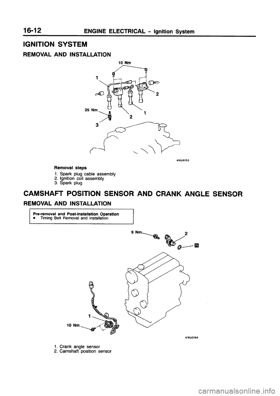 MITSUBISHI CARISMA 1997 Workshop Manual MITSUBISHI CARISMA 1997 Workshop Manual
