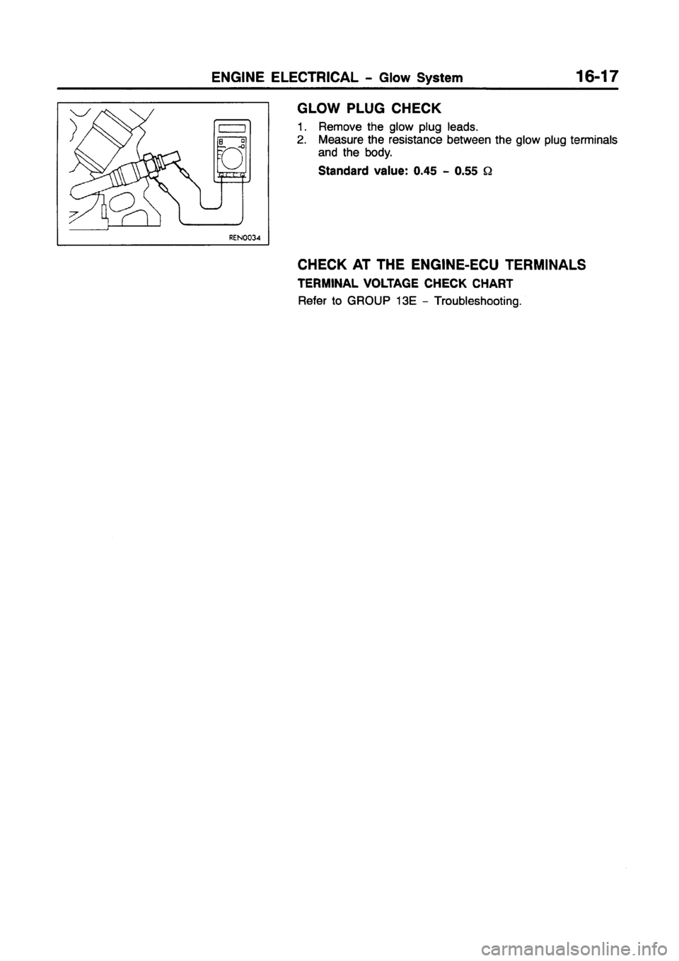 MITSUBISHI CARISMA 1997 Workshop Manual MITSUBISHI CARISMA 1997 Workshop Manual