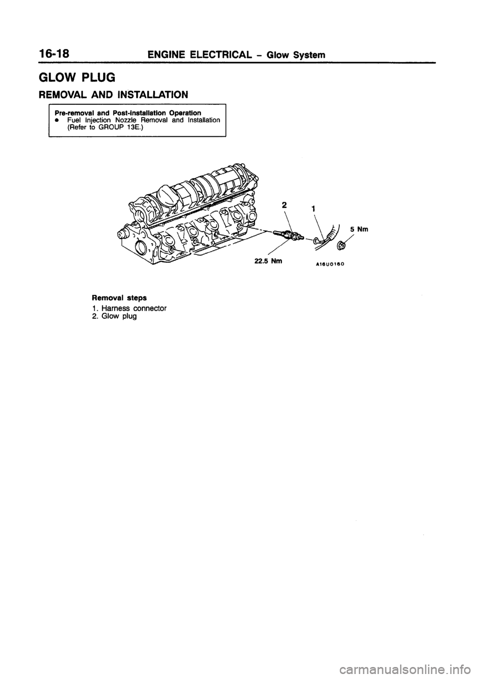 MITSUBISHI CARISMA 1997 Workshop Manual MITSUBISHI CARISMA 1997 Workshop Manual