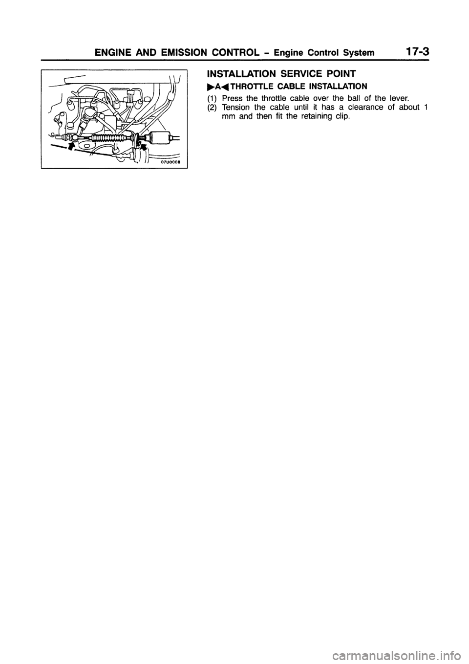 MITSUBISHI CARISMA 1997 Workshop Manual MITSUBISHI CARISMA 1997 Workshop Manual