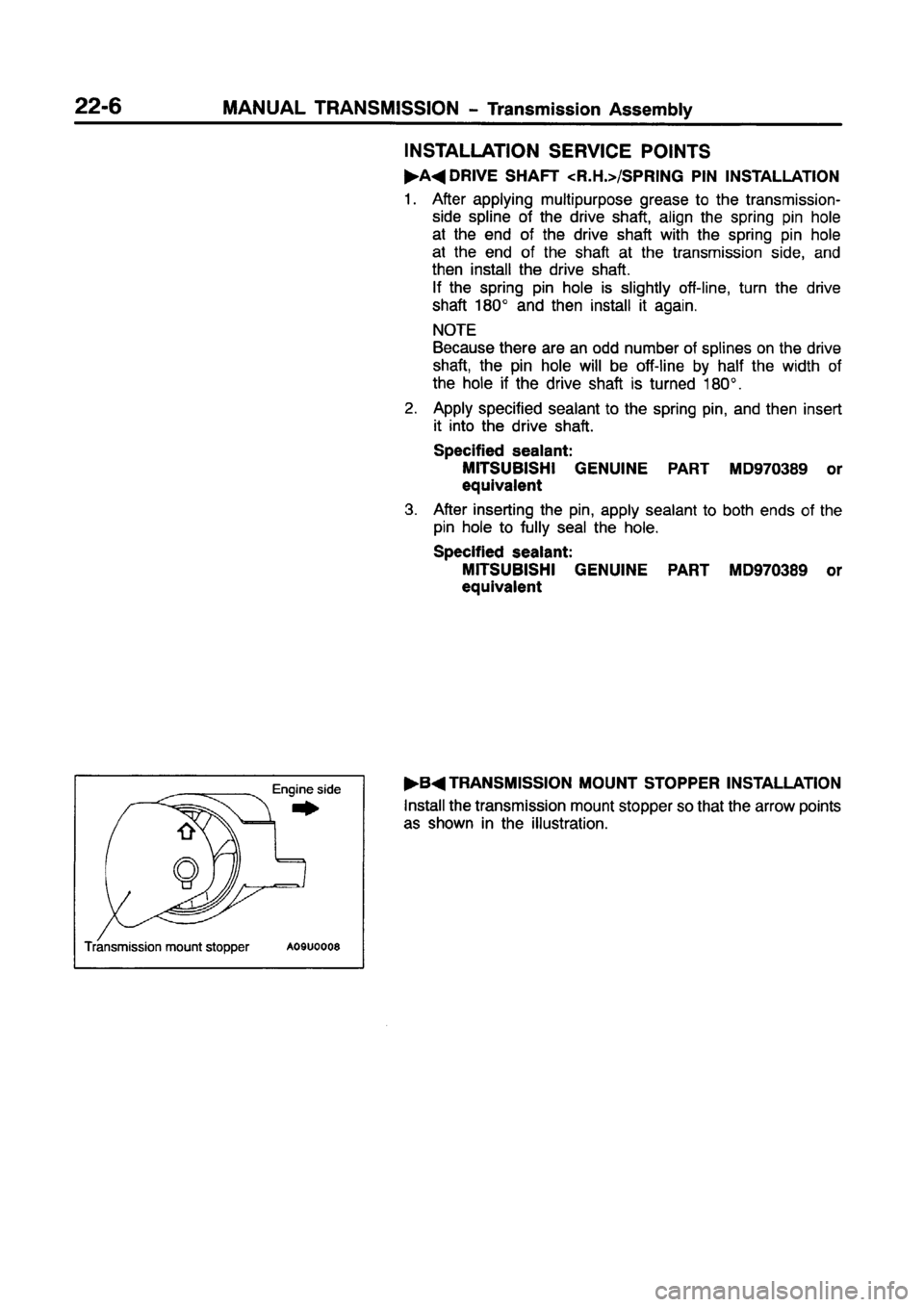 MITSUBISHI CARISMA 1997 Workshop Manual MITSUBISHI CARISMA 1997 Workshop Manual