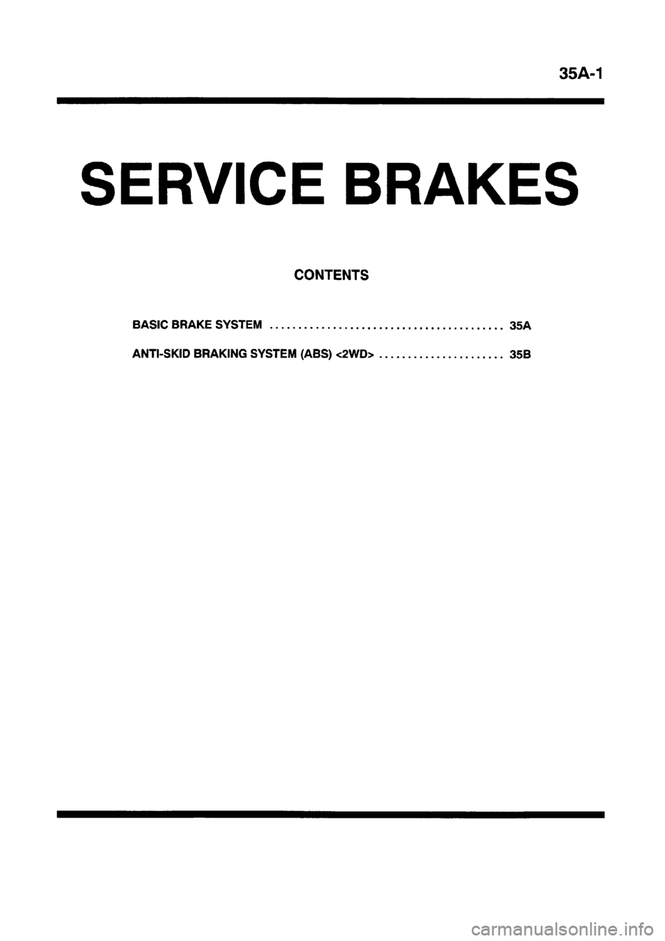 MITSUBISHI CARISMA 1997 Workshop Manual MITSUBISHI CARISMA 1997 Workshop Manual