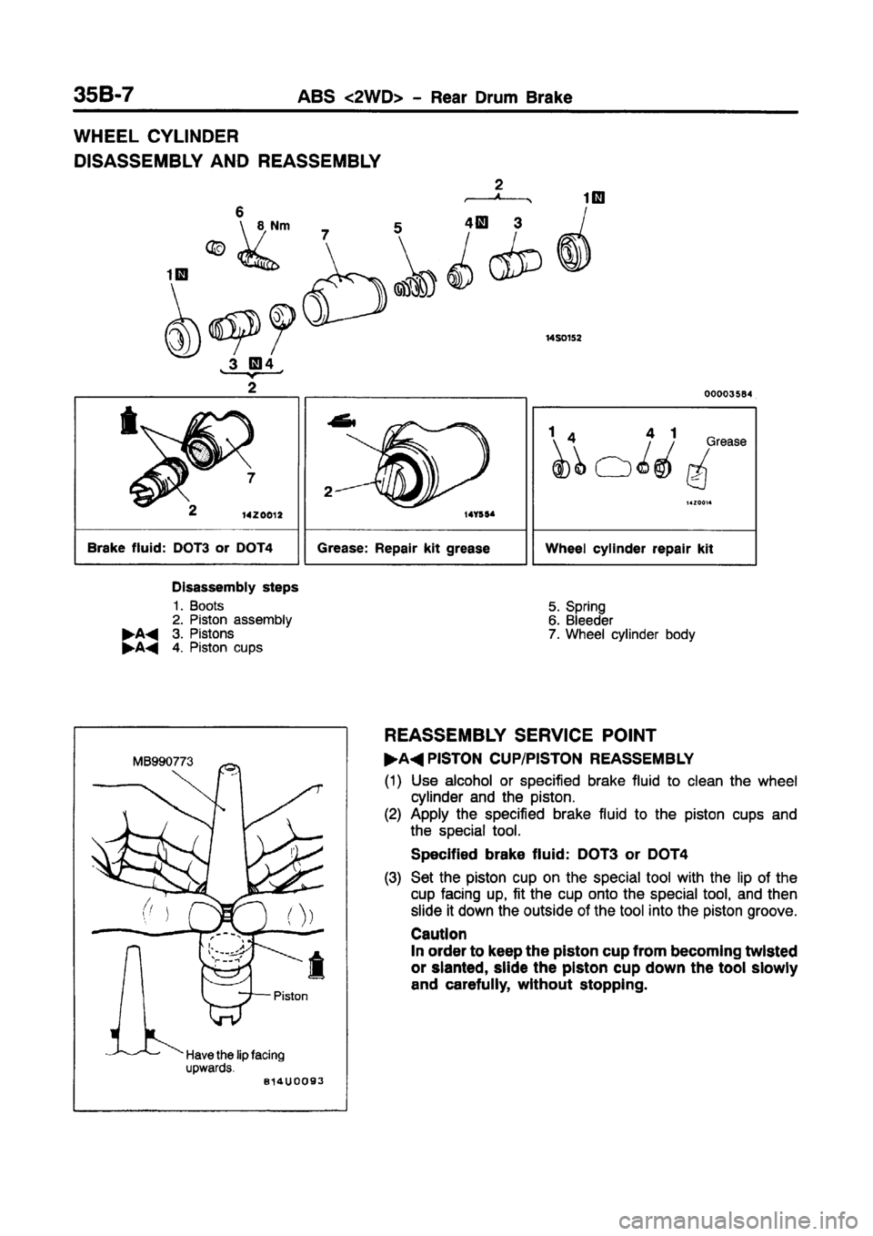MITSUBISHI CARISMA 1997 Workshop Manual MITSUBISHI CARISMA 1997 Workshop Manual