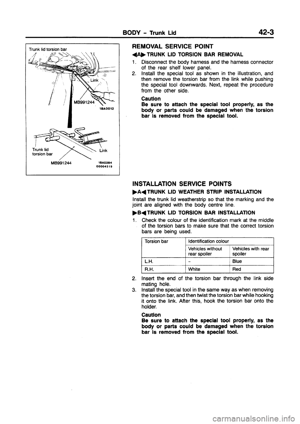 MITSUBISHI CARISMA 1997 Workshop Manual MITSUBISHI CARISMA 1997 Workshop Manual