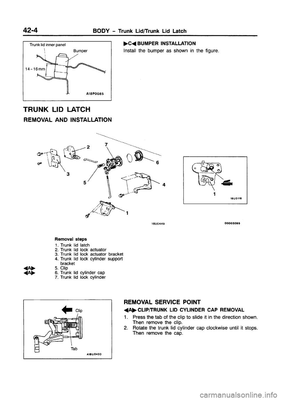 MITSUBISHI CARISMA 1997 Workshop Manual MITSUBISHI CARISMA 1997 Workshop Manual