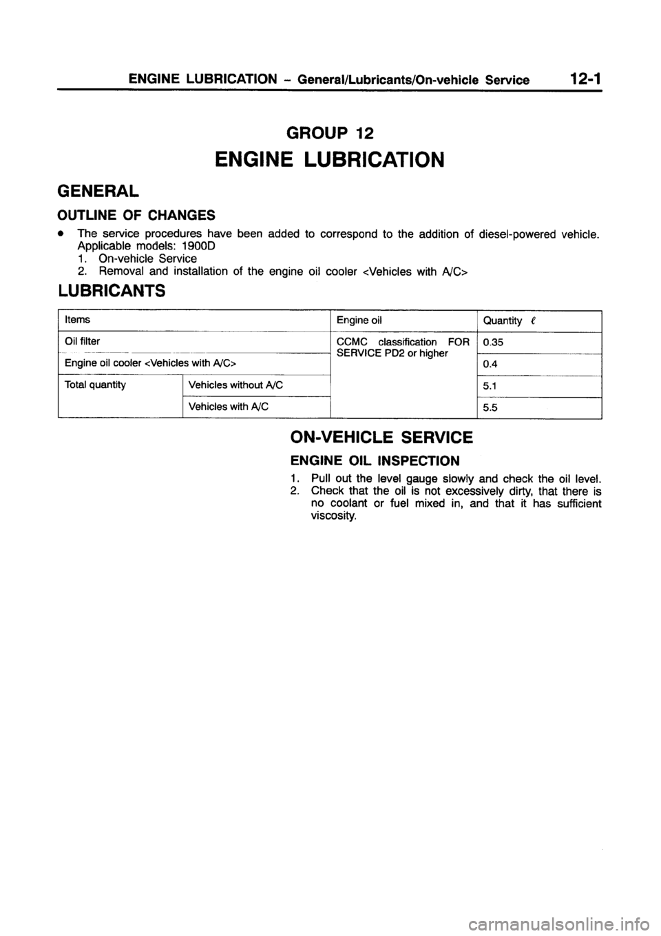 MITSUBISHI CARISMA 1997 Repair Manual MITSUBISHI CARISMA 1997 Repair Manual