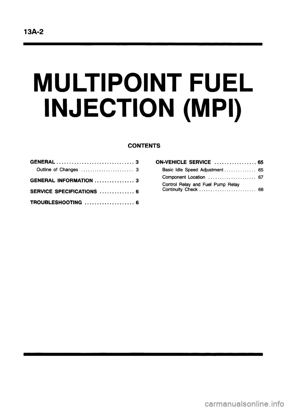 MITSUBISHI CARISMA 1997 Repair Manual MITSUBISHI CARISMA 1997 Repair Manual