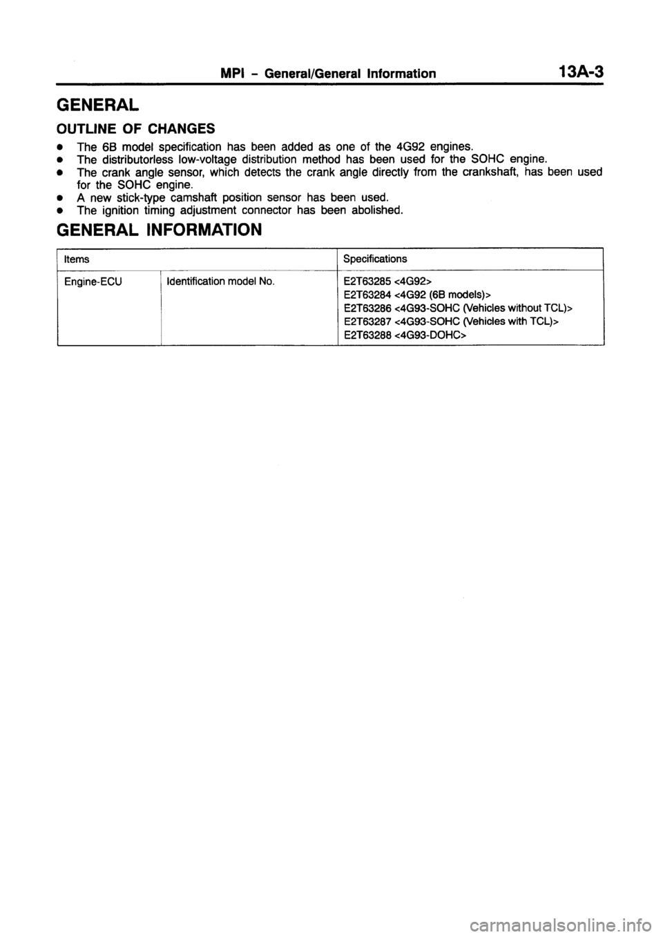 MITSUBISHI CARISMA 1997 Repair Manual MITSUBISHI CARISMA 1997 Repair Manual