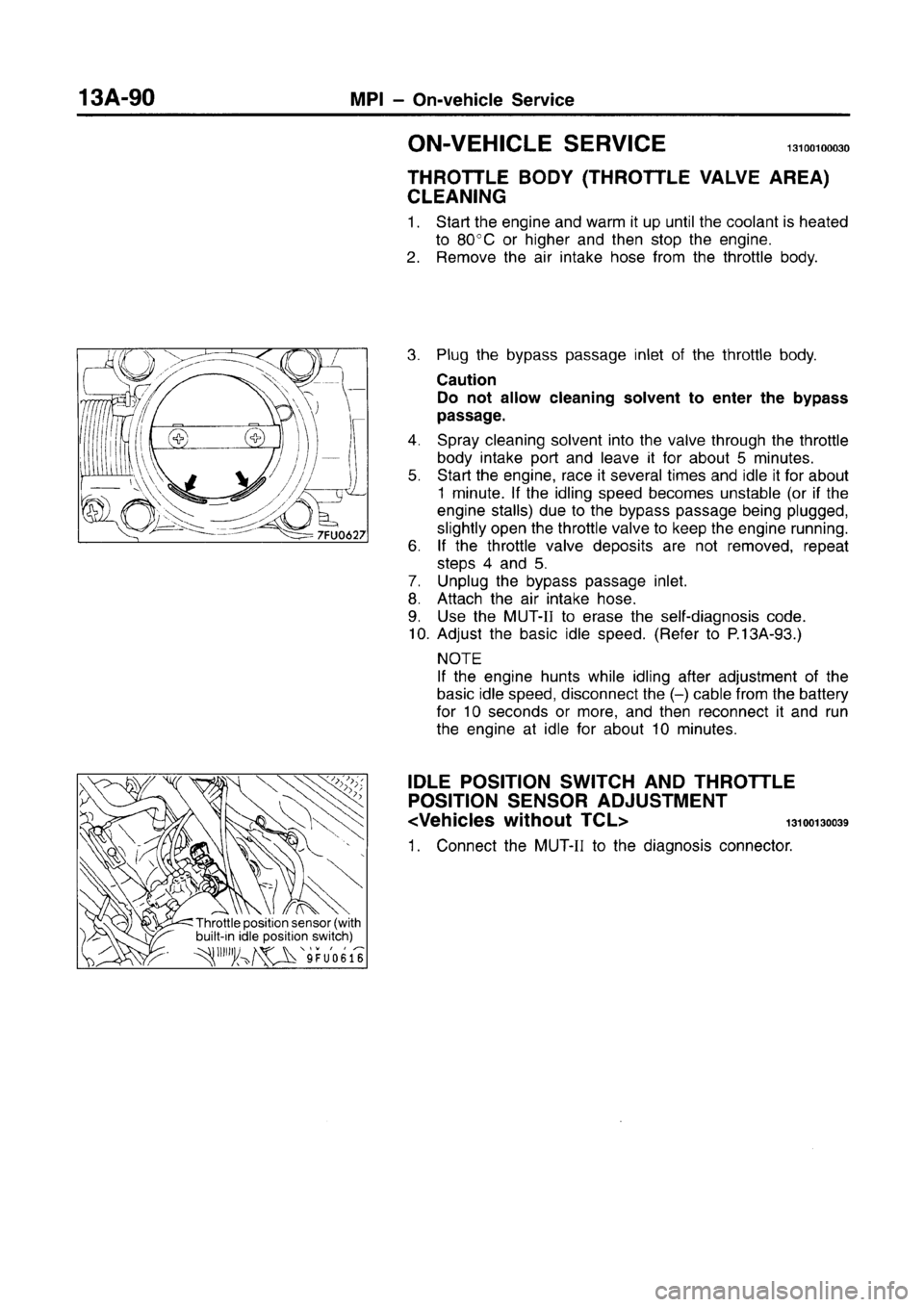 MITSUBISHI CARISMA 1996 Workshop Manual MITSUBISHI CARISMA 1996 Workshop Manual