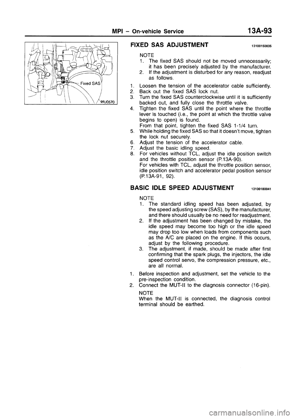 MITSUBISHI CARISMA 1996 Workshop Manual MITSUBISHI CARISMA 1996 Workshop Manual