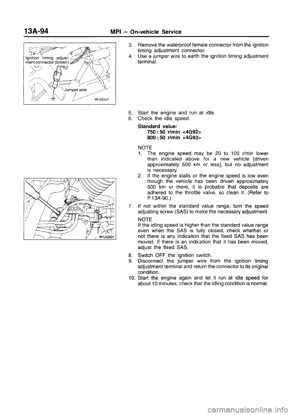 MITSUBISHI CARISMA 1996 Workshop Manual MITSUBISHI CARISMA 1996 Workshop Manual