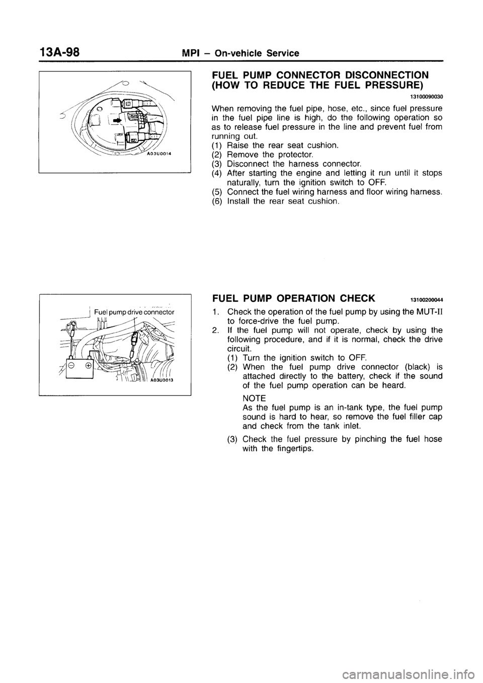 MITSUBISHI CARISMA 1996 Workshop Manual MITSUBISHI CARISMA 1996 Workshop Manual