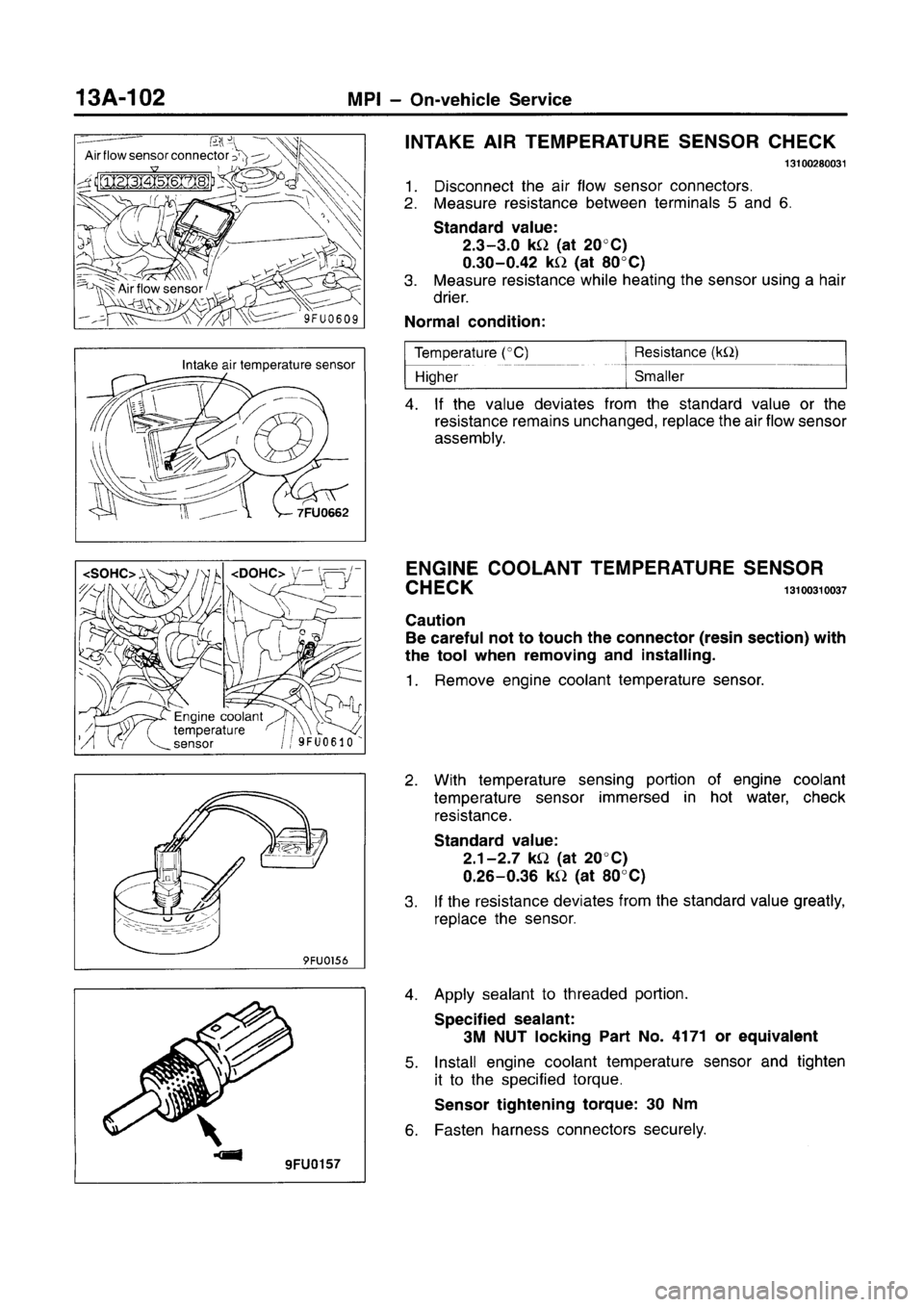 MITSUBISHI CARISMA 1996 Workshop Manual MITSUBISHI CARISMA 1996 Workshop Manual