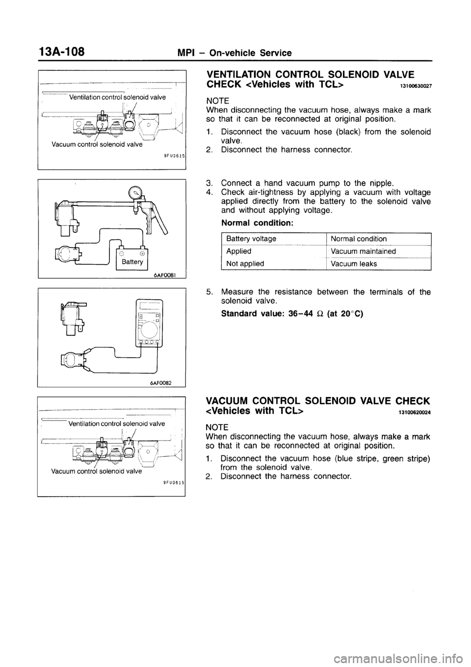 MITSUBISHI CARISMA 1996 Workshop Manual MITSUBISHI CARISMA 1996 Workshop Manual