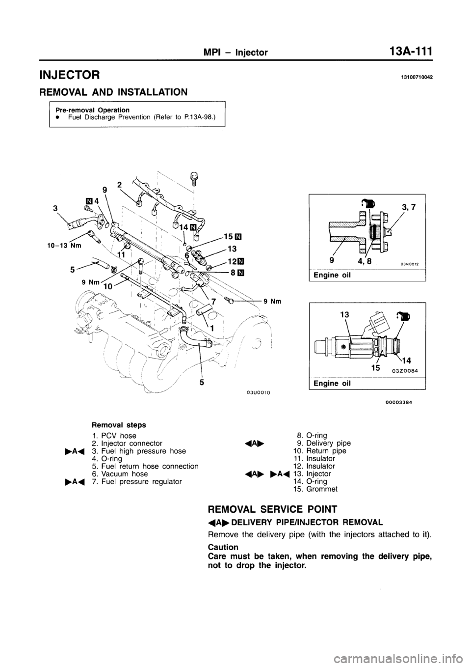 MITSUBISHI CARISMA 1996 Workshop Manual MITSUBISHI CARISMA 1996 Workshop Manual
