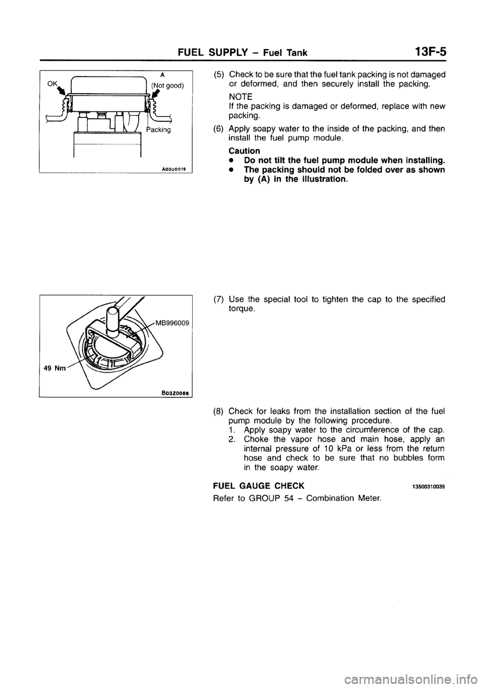 MITSUBISHI CARISMA 1996 Workshop Manual MITSUBISHI CARISMA 1996 Workshop Manual